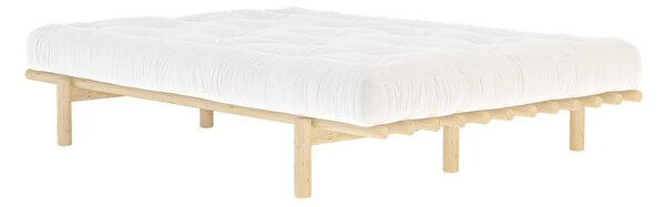 Łóżko dwuosobowe z drewna sosnowego ze stelażem 140x200 cm Pace – Karup Design