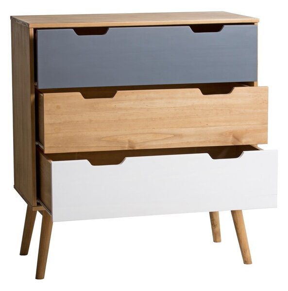 Komoda z litego drewna sosnowego Marckeric Cusco, szer. 80 cm