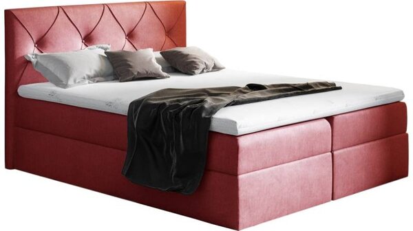 Łóżko kontynentalne CRYSTAL 140 x 200cm | dwa pojemniki na pościel