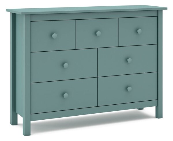 Morska niska komoda dziecięca z drewna sosnowego 110x80 cm Max – Marckeric