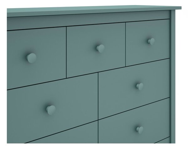 Morska niska komoda dziecięca z drewna sosnowego 110x80 cm Max – Marckeric