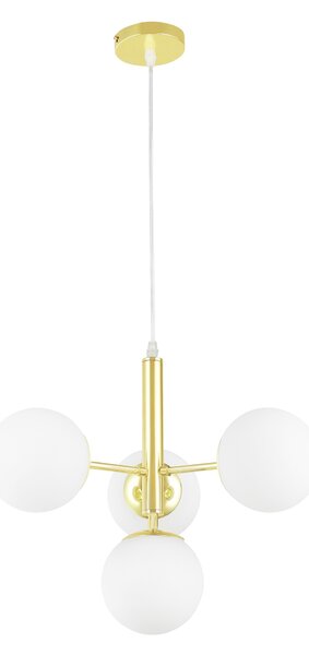 NOWOCZESNA LAMPA WISZĄCA KLASYCZNE ZŁOTO LEDO W4