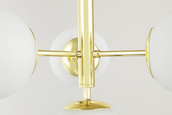 NOWOCZESNA LAMPA WISZĄCA KLASYCZNE ZŁOTO LEDO W4