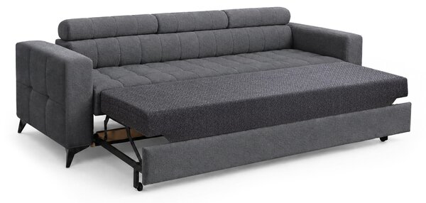 Sofa Nardo z funkcją spania - szary szenil Vibe 95