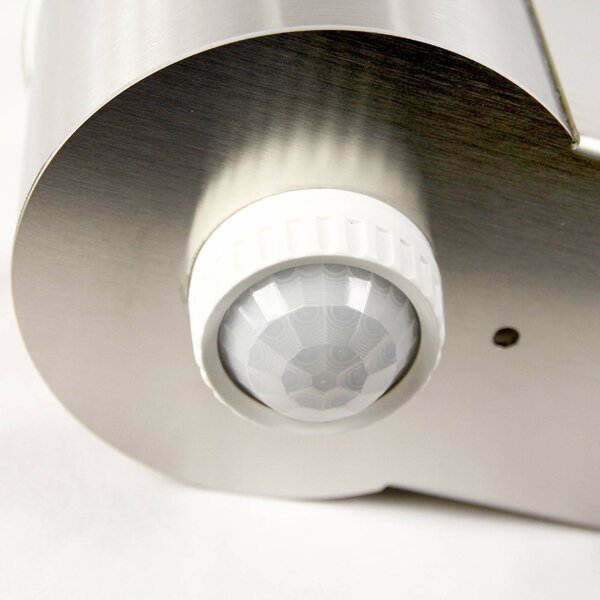 CMD Lampa zewnętrzna z czujnikiem ruchu Aqua Wall, aluminiowy / szary / cynkowy, stal szlachetna, nowoczesny