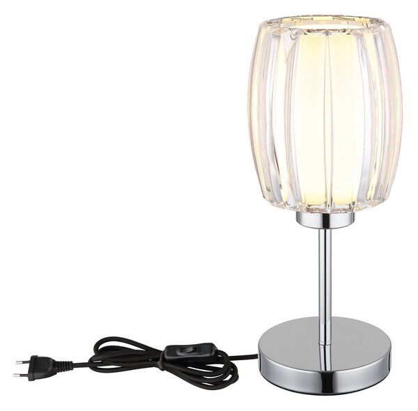 Globo Lampa stołowa Maribel, przezroczysty / transparentny, salon / jadalnia, tworzywo sztuczne, nowoczesny