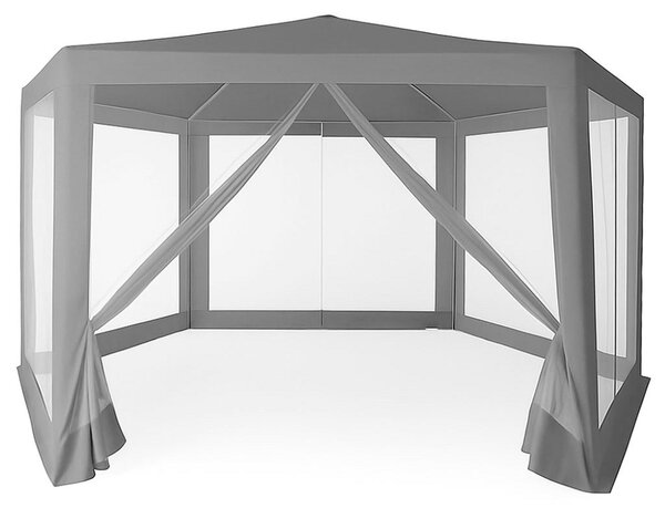 Namiot pawilon ogrodowy handlowy 2x2x2 m z moskitier szary MultiGarden