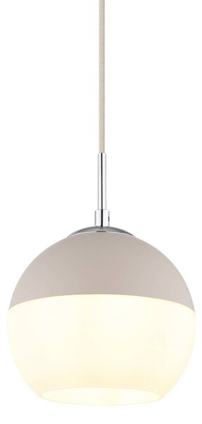 Globo Lampa wisząca Ragusa, możliwość ściemniania, biały / opal, salon / jadalnia, metal
