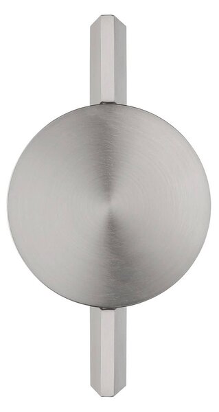 Globo Kinkiet LED Jasper, aluminiowy / szary / cynkowy, salon / jadalnia, metal, nowoczesny