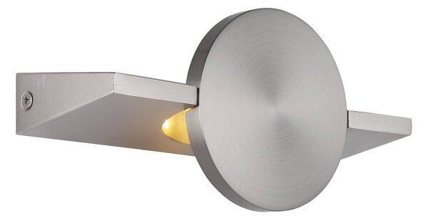 Globo Kinkiet LED Jasper, aluminiowy / szary / cynkowy, salon / jadalnia, metal, nowoczesny