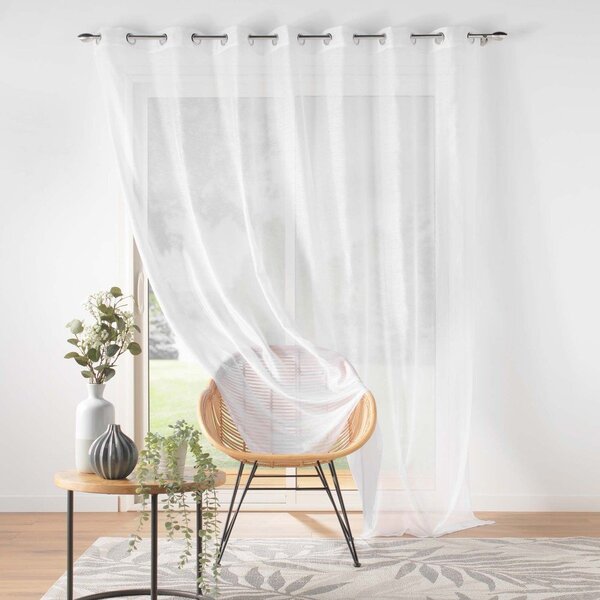 Biała firanka z woalu 240x240 cm Lissea – douceur d'intérieur