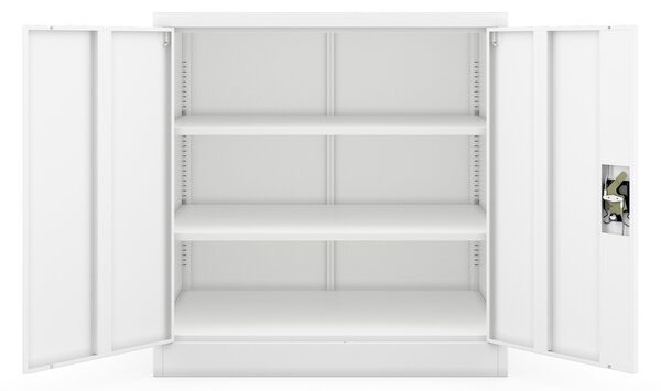 Szafka na akta osobowe, głęboka, biała, 900x930x600 mm: BEATA D600