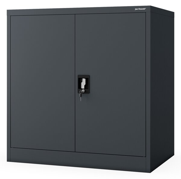Szafka na akta osobowe, głęboka, antracytowa, 900x930x600 mm: BEATA D600
