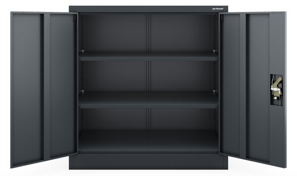 Szafka na akta osobowe, głęboka, antracytowa, 900x930x600 mm: BEATA D600