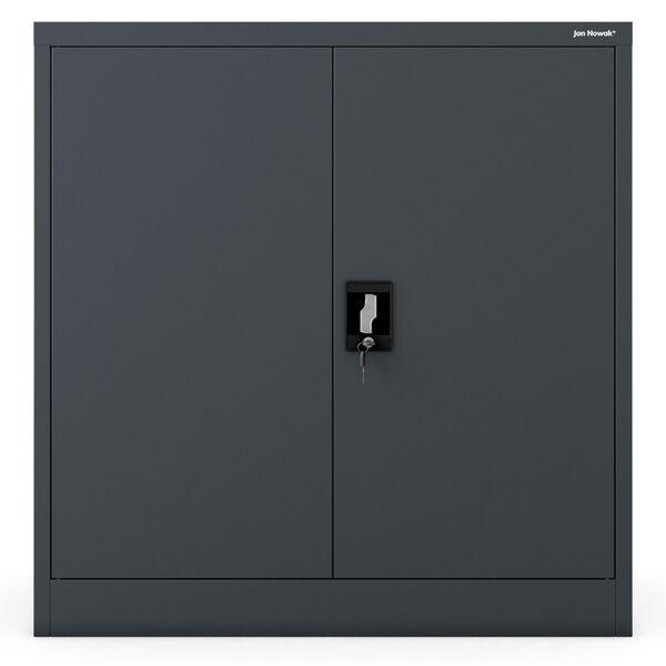 Szafka na akta osobowe, głęboka, antracytowa, 900x930x600 mm: BEATA D600