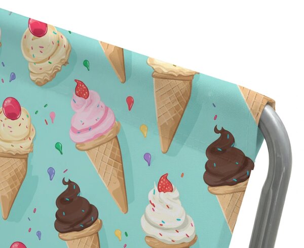 Składany leżak plażowy SAND ICE CREAM, kolorowy