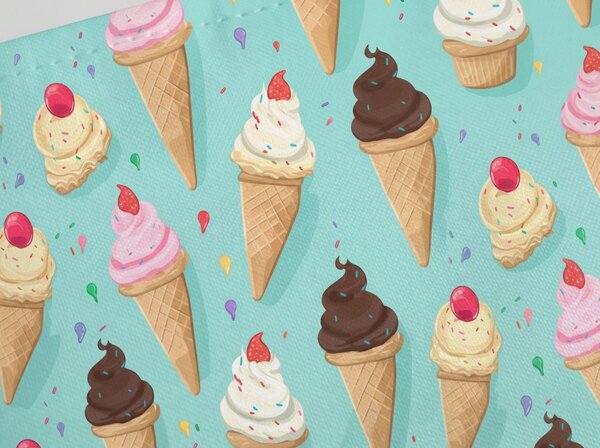 Składany leżak plażowy SAND ICE CREAM, kolorowy