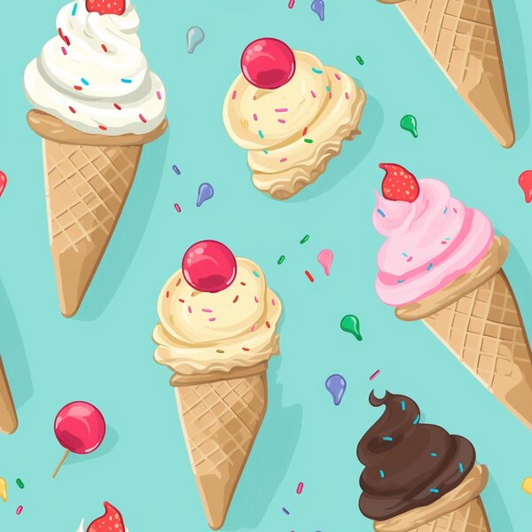 Składany leżak plażowy SAND ICE CREAM, kolorowy