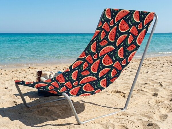 Składany leżak plażowy SAND MELON, kolorowe