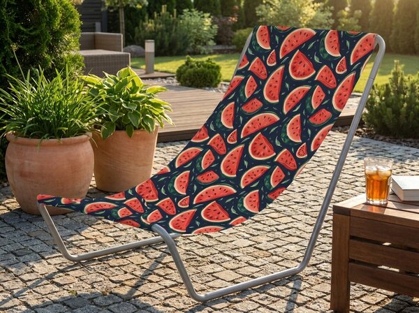 Składany leżak plażowy SAND MELON, kolorowe