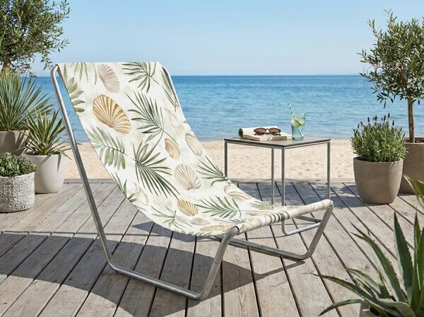 Składany leżak plażowy SAND BEACH, kolorowe