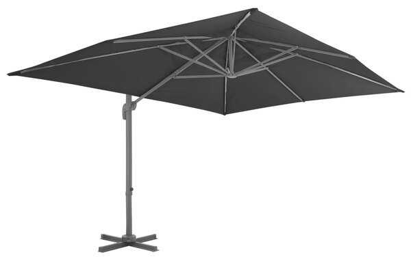 Parasol ogrodowy Cantilever z aluminiowym drążkiem 400x300 cm, antracytowy