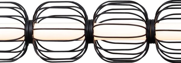 PEDRO lampa wisząca czarna siatka LED 20W 3000K PND-34405-5-BK