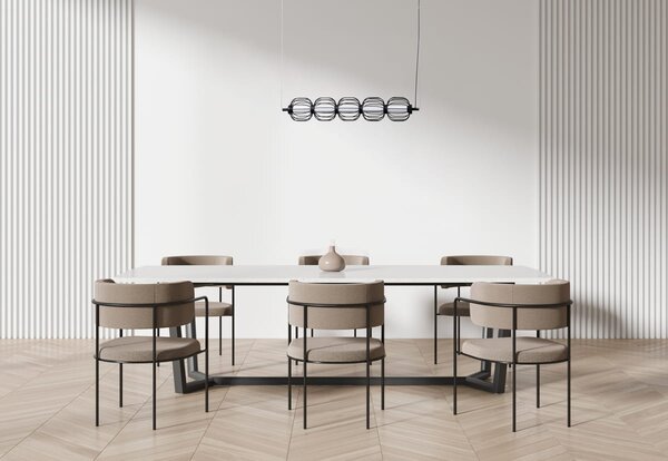 PEDRO lampa wisząca czarna siatka LED 20W 3000K PND-34405-5-BK