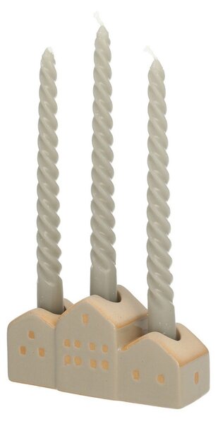 Świecznik Hauses 13x5x7cm beige