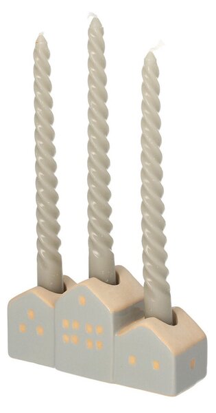 Świecznik Hauses 13x5x7cm grey