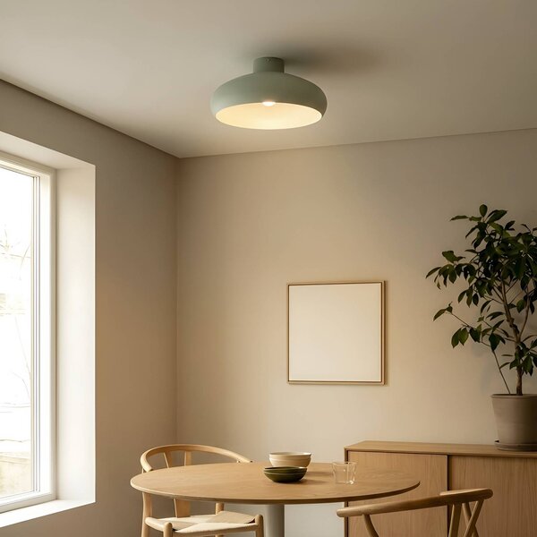 Lampa sufitowa Elover Lindby, możliwość ściemniania, zielony, salon / jadalnia, metal, nowoczesny