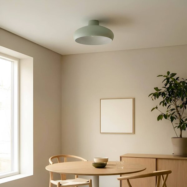 Lampa sufitowa Elover Lindby, możliwość ściemniania, zielony, salon / jadalnia, metal, nowoczesny