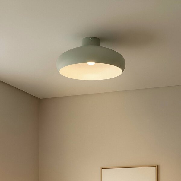 Lampa sufitowa Elover Lindby, możliwość ściemniania, zielony, salon / jadalnia, metal, nowoczesny