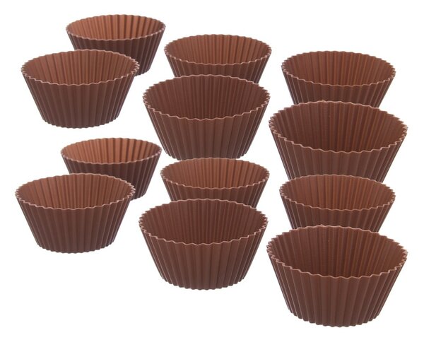 Silikonowe formy do pieczenia muffinów zestaw 12 szt. ø 5,5 cm – Orion