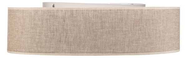 Lampa sufitowa Leano Eko-Light, możliwość ściemniania, aluminiowy / szary / cynkowy, salon / jadalnia, tkanina / materiał / jedwab, nowoczesny