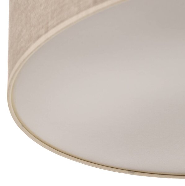 Lampa sufitowa Leano Eko-Light, możliwość ściemniania, aluminiowy / szary / cynkowy, salon / jadalnia, tkanina / materiał / jedwab, nowoczesny