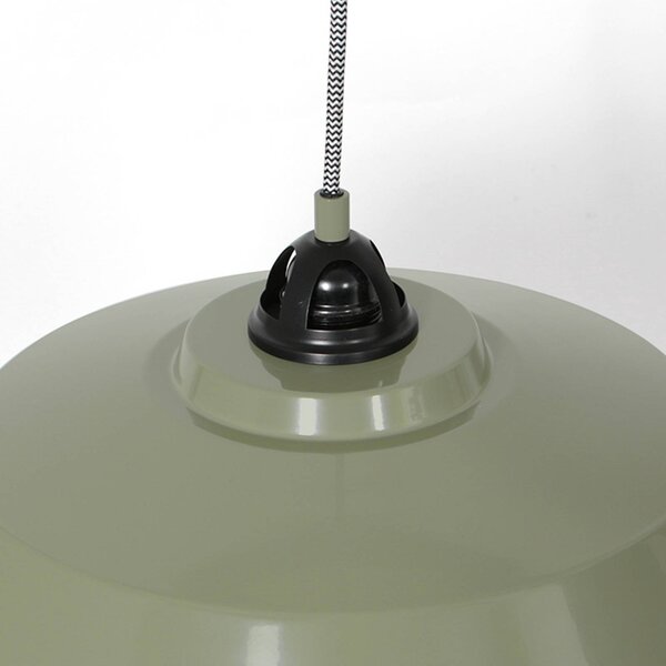 Mexlite Lampa wisząca Nove, możliwość ściemniania, zielony, kuchnia, metal