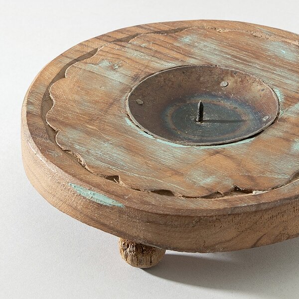Podstawka na świecę Rustic Flame 15 cm