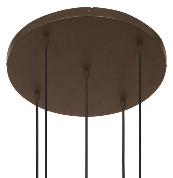 Steinhauer Lampa wisząca, możliwość ściemniania, brązowy / rdzawy, salon / jadalnia, szkło