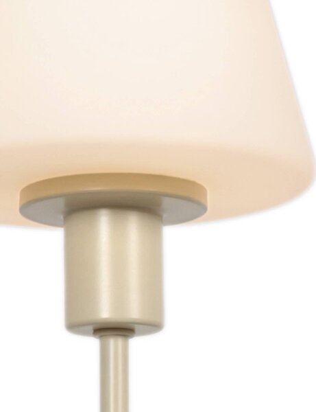 Steinhauer Lampa stołowa Ancilla, kremowy / amber, salon / jadalnia, metal