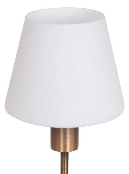 Steinhauer Lampa stołowa Ancilla, brązowy / mosiężny, salon / jadalnia, metal