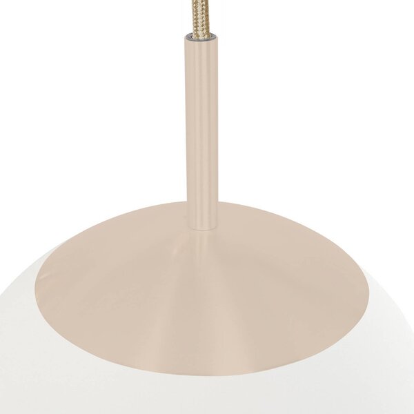Steinhauer Lampa wisząca, możliwość ściemniania, kremowy / amber, salon / jadalnia, szkło