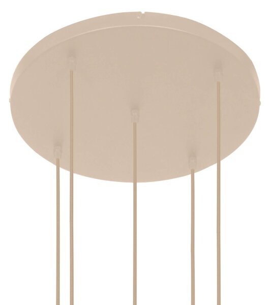 Steinhauer Lampa wisząca, możliwość ściemniania, kremowy / amber, salon / jadalnia, szkło