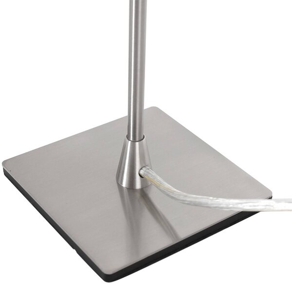 Steinhauer Lampa stołowa Ancilla, aluminiowy / szary / cynkowy, salon / jadalnia, metal