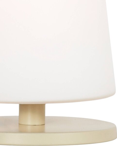 Steinhauer Lampa stołowa Ancilla, kremowy / amber, salon / jadalnia, metal