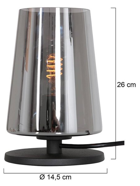Steinhauer Lampa stołowa Ancilla, czarny, salon / jadalnia, metal