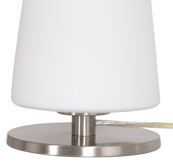 Steinhauer Lampa stołowa Ancilla, aluminiowy / szary / cynkowy, salon / jadalnia, metal