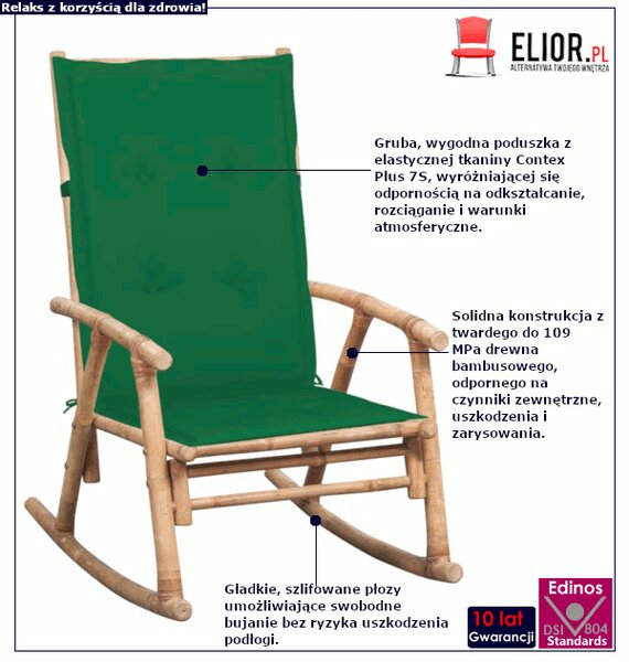 Bujany fotel bambusowy na taras N0-M06