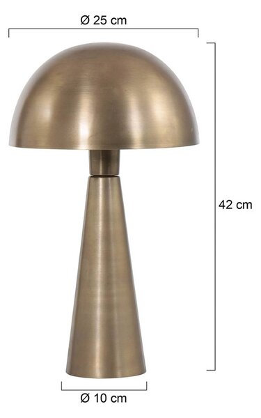 Steinhauer Lampa stołowa Pimpernel, brązowy / mosiężny, salon / jadalnia, metal