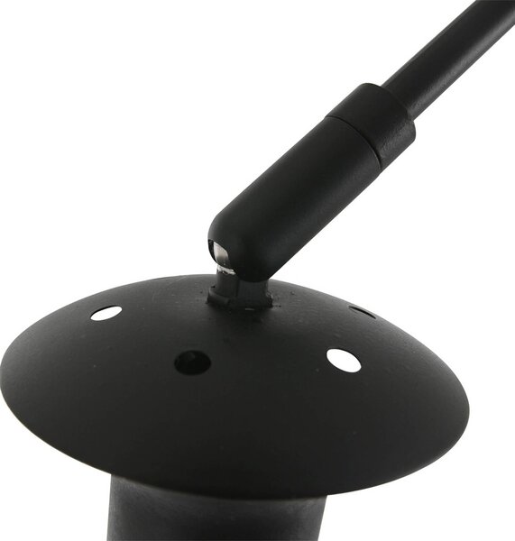 Steinhauer Kinkiet Sparkled Light, czarny, salon / jadalnia, metal